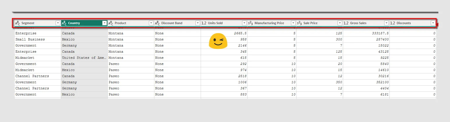 Ejemplo 2: Tabla de salida
