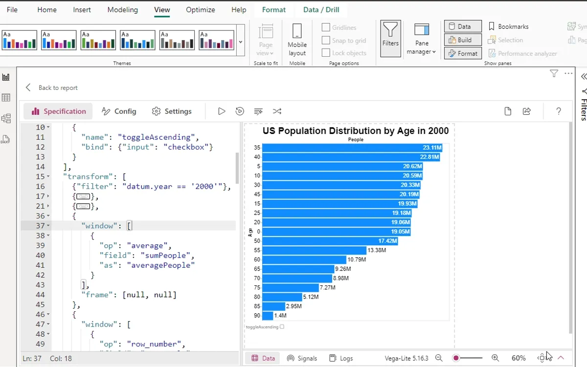 Interactive Aggregate Bar Chart Template with Cross-Filtering and Sorting